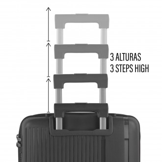 Set de 2/3 valises (Cabin, Medium et Large) 761300 Travel Pp Itaca Online rigide/souple avec une capacité de 95 L