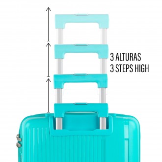 Set de 2/3 valises (Cabin, Medium et Large) 761300 Travel Pp Itaca Online rigide/souple avec une capacité de 95 L