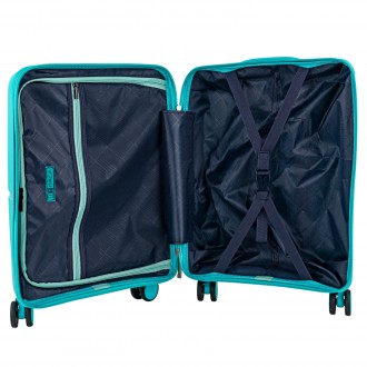 Set di 2/3 valigie (Cabina, Media e Grande) 761300 Travel Pp Itaca Online rigide/morbide con capacità di 95 L