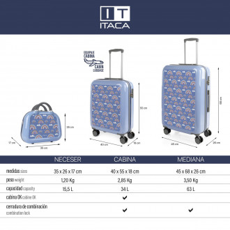 Medium rigid/soft cases with L-capacity