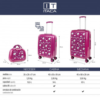 Medium rigid/soft cases with L-capacity