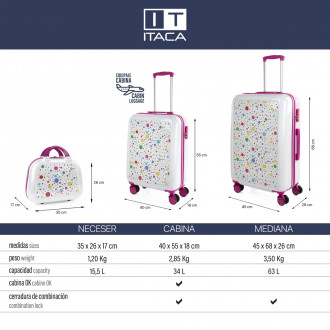 Medium rigid/soft cases with L-capacity