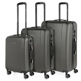 Medium Tiber rigid suitcases with L-capacity