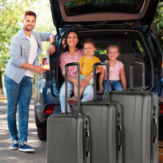 Medium Tiber rigid suitcases with L-capacity