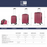 Havel rigid medium suitcases with a capacity of 91 L