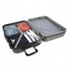 Medium Sevron rigid suitcases with L capacity