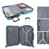 Medium Sevron rigid suitcases with L capacity