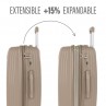 Medium rigid/soft suitcases with a capacity of L