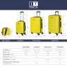 Simoa rigid medium suitcases with L capacity