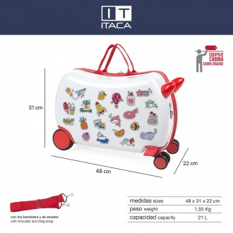 Couloir de valise pour enfants Itaca Happy Fun Days