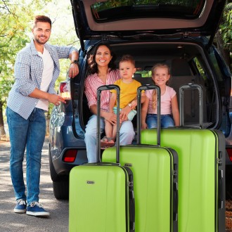 Medium Tiber rigid suitcases with L-capacity