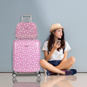 Suitcase cabin and toiletry bag Itaca Stars