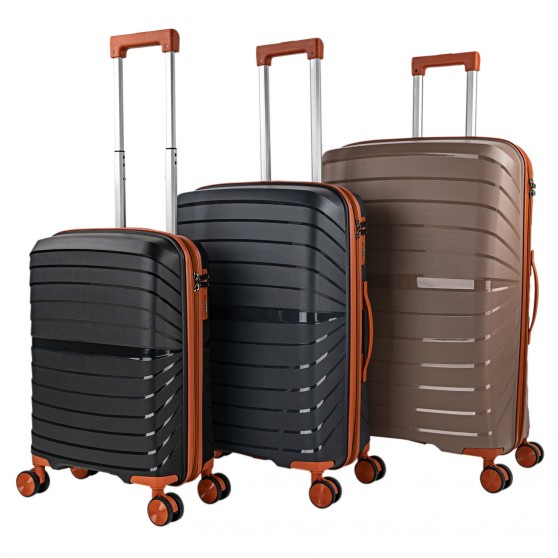 Sena medium sized hard/soft suitcases with a capacity of L