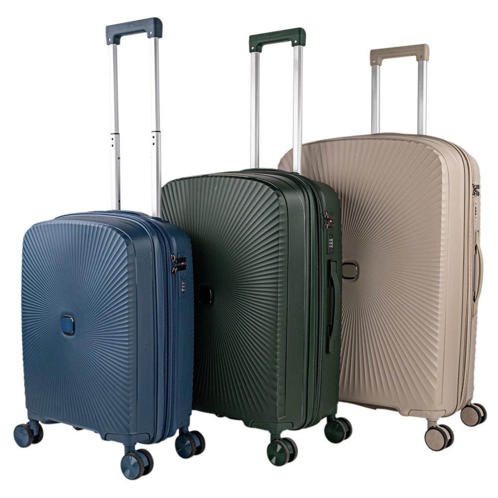 Ardeche medium sized hard/soft suitcases with a capacity of L