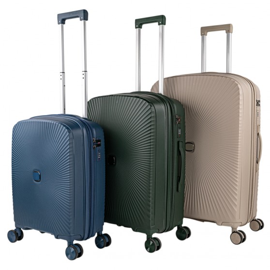 Ardeche medium sized hard/soft suitcases with a capacity of L