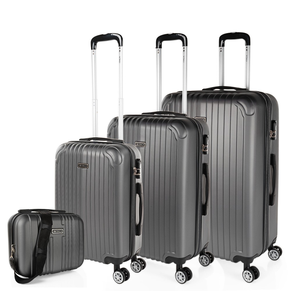 Medium Sevron rigid suitcases with capacity of 68 L