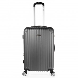 Medium Sevron rigid suitcases with capacity of 68 L