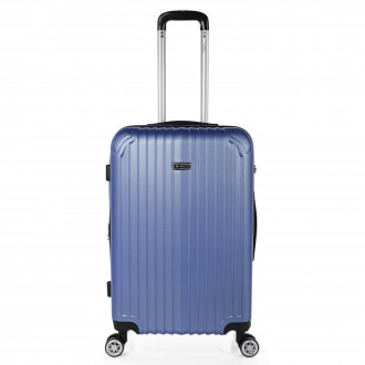 Medium Sevron rigid suitcases with capacity of 68 L