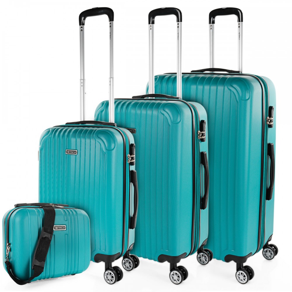 Medium Sevron rigid suitcases with capacity of 68 L