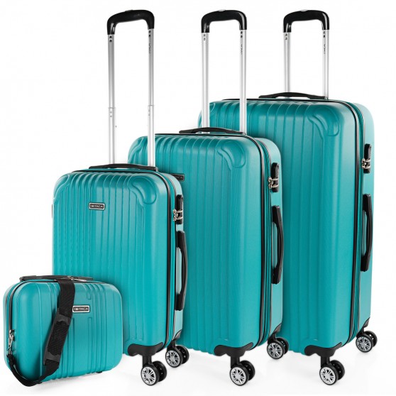 Medium Sevron rigid suitcases with capacity of 68 L