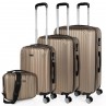 Medium Sevron rigid suitcases with capacity of 68 L