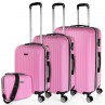 Medium Sevron rigid suitcases with capacity of 68 L