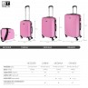 Medium Sevron rigid suitcases with capacity of 68 L