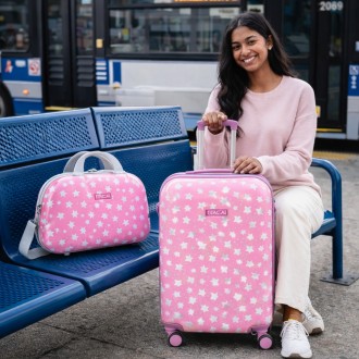 Suitcase cabin and toiletry bag Itaca Stars