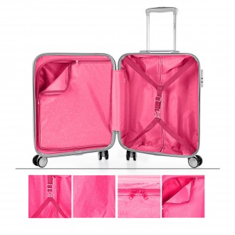 Suitcase cabin and toiletry bag Itaca Stars