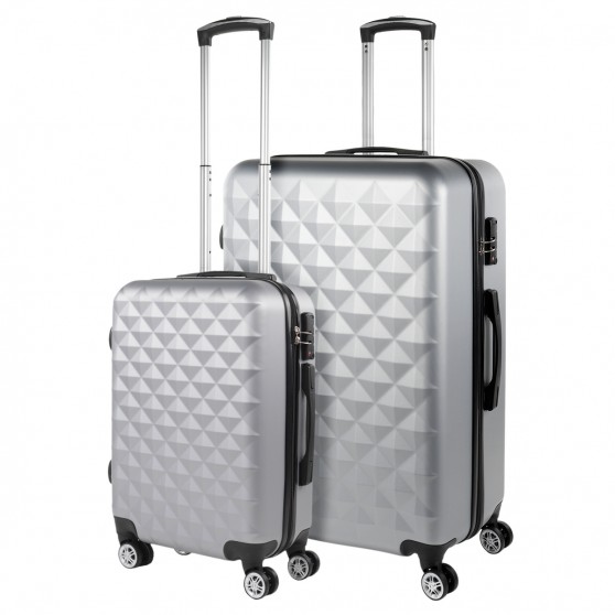 Set of 2/3 suitcases (Cabin, Medium and Large) Diamond rigid with capacity of L