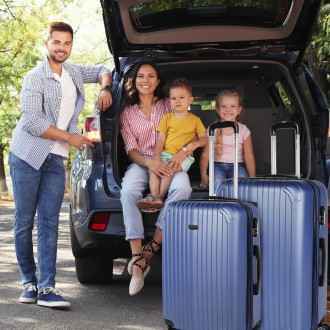 Maletas Mediana Sevron  Rigida Con Capacidad De 104 L