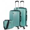 Medium Sevron rigid suitcases with L capacity