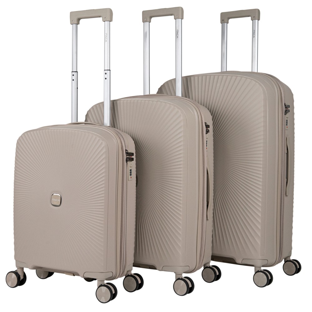 Ardeche medium sized hard/soft suitcases with a capacity of L