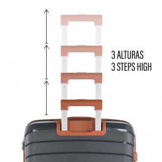 Set di 2/3 valigie (Cabin, Medium e Large) Sena rigide/morbide con capacità di 90 L.