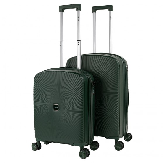 Ardeche medium sized hard/soft suitcases with 61 L capacity.