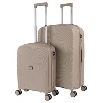 Set di 2/3 valigie (Cabin, Medium e Large) Ardeche rigide/morbide con capacità di 90 L.