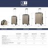 Havel rigid medium suitcases with a capacity of 91 L