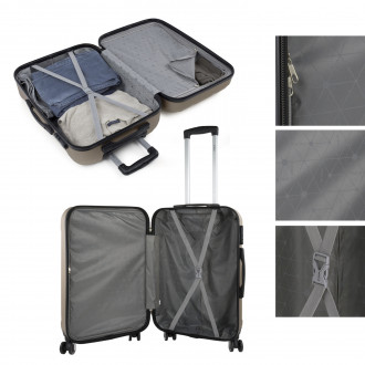 Havel rigid medium suitcases with L capacity