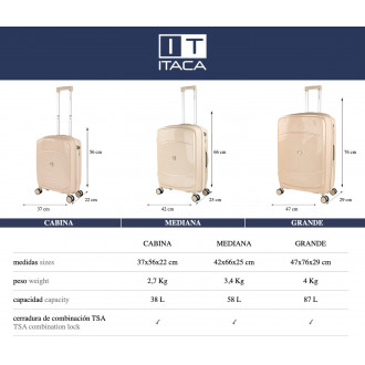 Bagages moyens Moscou rigide/souple avec une capacité de 87 L