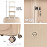 Set of 2/3 suitcases (Cabin, Medium and Large) Moscow rigid/soft with capacity of 87 L