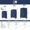 Set di valigie Itaca Hagen 50/60/70Cm