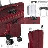 Set di valigie Itaca Hagen 50/60/70Cm