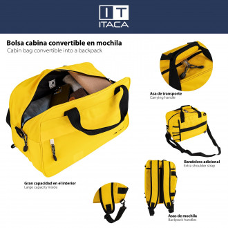 Bolsa-Mochila Equipaje De Mano De Mujer/Hombre Itaca Spey En Poliéster