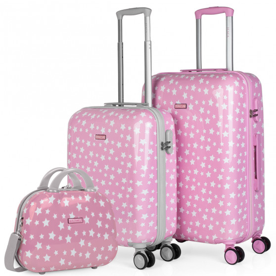 Set valigie 50/60Cm e borsa da toilette Itaca Stars